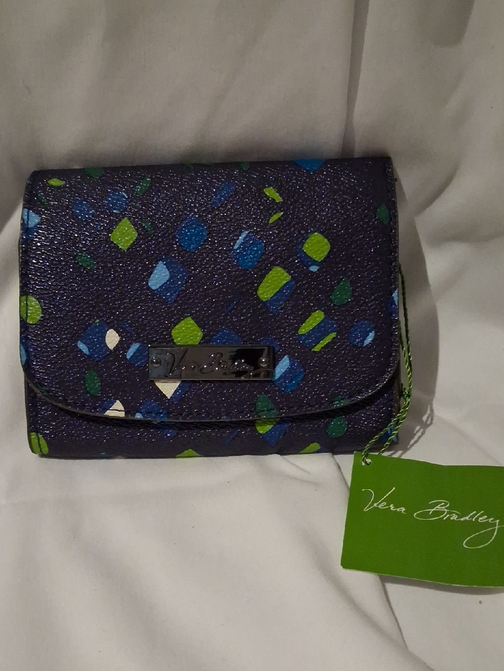Vera Bradley Ink Spots Petite Wallet